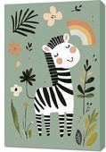 Obraz 60x90cm Wzory dla Dzieci, Dziewczynki i Chłopca - Zebra
