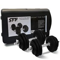 Hantle żeliwne walizka 2x15 kg żeliwo obciążenie żeliwne 30kg talerz