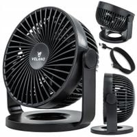 WENTYLATOR BIURKOWY AKUMULATOROWY WIATRAK BEZPRZEWODOWY STOŁOWY CICHY