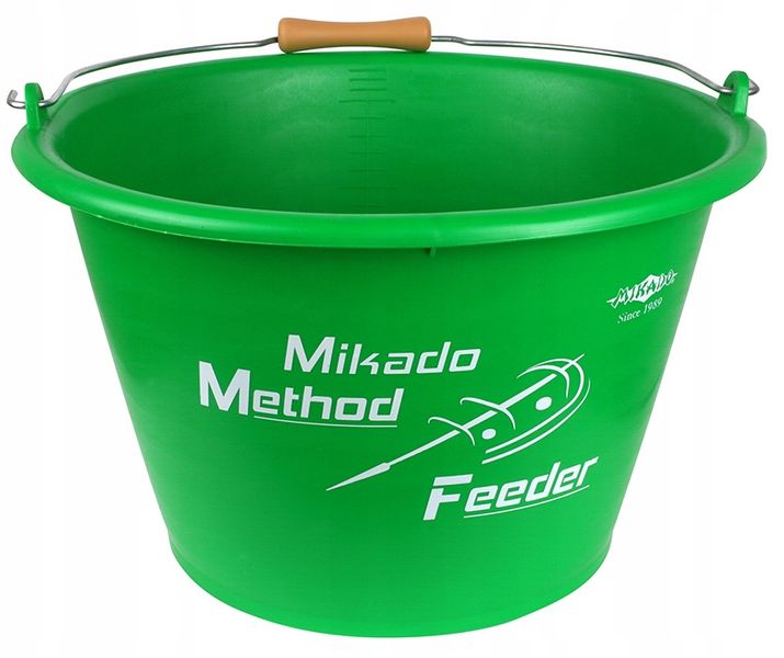 WIADRO - MIKADO METHOD FEEDER poj. 17l - ZIELONE zdjęcie 1