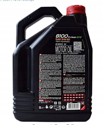 Olej silnikowy Motul 8100 X-Clean EFE 5W-30 5 l API SN+zawieszka na Arena.pl