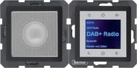 Berker Q.1/Q.3 Radio Touch Bluetooth + głośnik antracyt aksamit HAGER