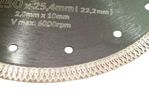 TARCZA DIAMENTOWA 250MM 25,4 GRESU PŁYTEK SCHMITH na Arena.pl