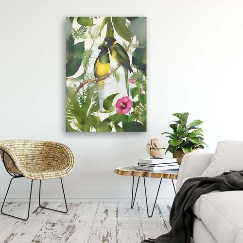 Obraz na płótnie – Canvas, Dwie papugi 50x70 na Arena.pl