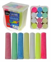 kreda chodnikowa jumbo kolorowa + neonowa 12 szt. kidea