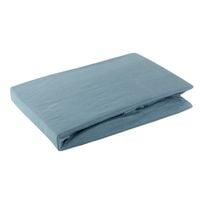 Prześcieradło jersey z gumką  160x200 Design91 ciemnoniebieska