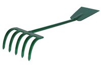 grabki uniwersalne 10cm 5 zębnez łopatką metalowe z trzonkiem