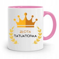 Dla Tatuażystki Tatuażysty Kubek Różowy Na Prezent Z Nadrukiem Ze Zdjęciem