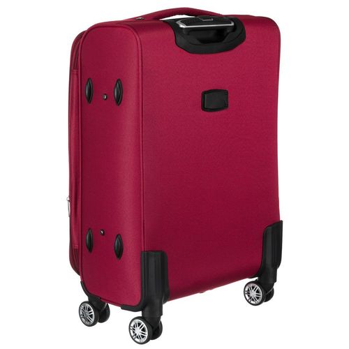 zestaw walizek podróżnych w czerwono-niebieskim kolorze z wysuwaną na Arena.pl