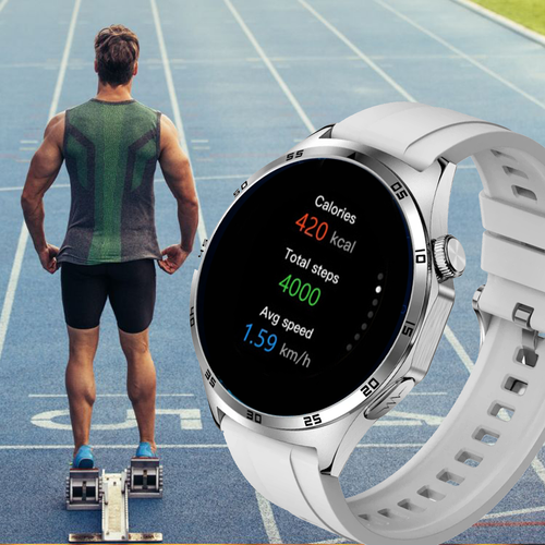 SMARTWATCH męski Rubicon F38 silver/grey silicon PROF na Arena.pl