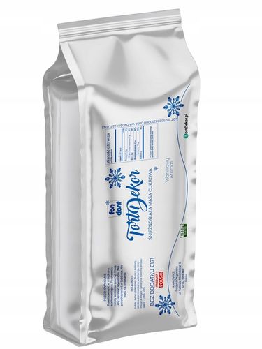 Lukier Plastyczny Masa Cukrowa ŚNIEŻNO BIAŁA 1kg na Arena.pl