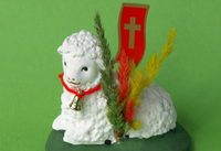 baranek wielkanocny z gipsu | n-2