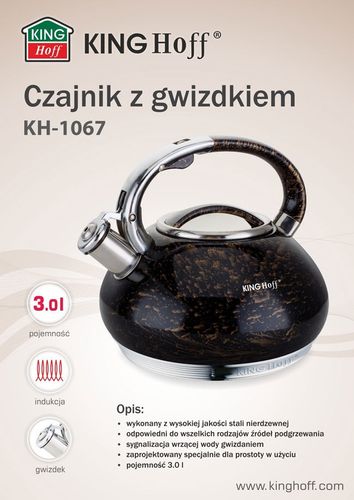 czajnikz gwizdkiem z linii gold 3,0l kh-1067 na Arena.pl