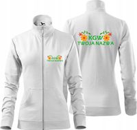 BLUZA DAMSKA zapinana Z HAFTEM koło gospodyń wiejskich + twój tekst KGW