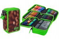 CoolPack Piórnik szkolny trzykomorowy z wyposażeniem City Jungle