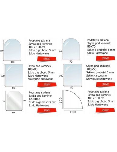Szyba do kominka, pieca żaroodporna na wymiar na Arena.pl