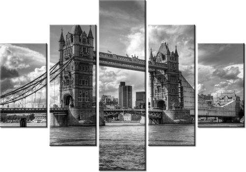 70 100CM OBRAZ 5 ELEM TOWER BRIDGE DRUK PŁÓTNO na Arena.pl