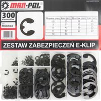 zestaw zabezpieczeń e-klip 300 pierścieni klipsów