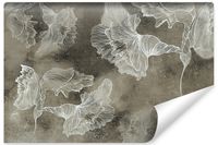 Fototapeta Do Salonu Egzotyczne LIŚCIE Styl Glamour Beton 90cm x 60cm