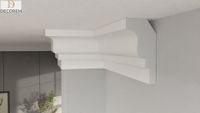 Listwa przysufitowa DLP41 12cm x 6cm gzyms sztukateria XPS faseta DECOREM
