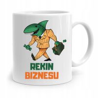 Dla Prezesa Viceprezesa Kubek Rekin Biznesu Z Nadrukiem Ze Zdjęciem