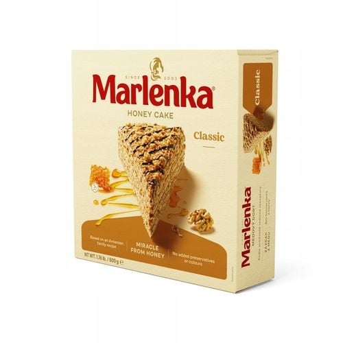 Tort miodowy MARLENKA z orzechami włoskimi 800g na Arena.pl
