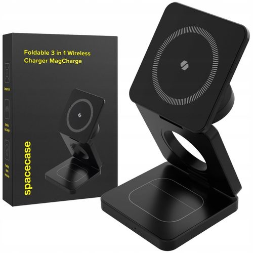 ŁADOWARKA INDUKCYJNA 3W1 DO MAGSAFE SKŁADANA DO IPHONE AIRPODS APPLE WATCH na Arena.pl