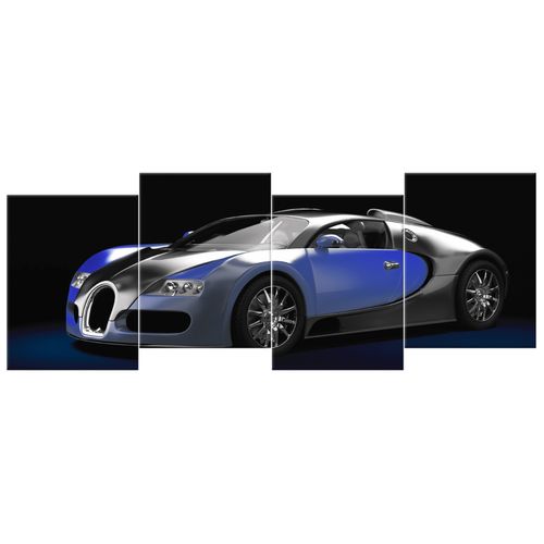 Gotowy Obraz 120X45 Błękitne Bugatti Veyron na Arena.pl