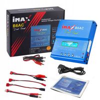 ŁADOWARKA IMAX B6AC 80W ZASILACZ LIPO NIMH LIHV Z BALANSEREM + adaptery