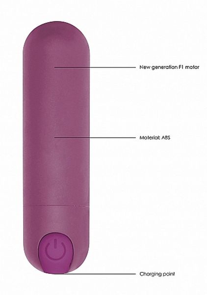 10 Speed Rechargeable Bullet - Purple zdjęcie 8