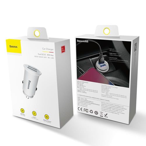 Ładowarka samochodowa 2xUSB Quick Charge 3.0 Baseus na Arena.pl