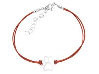 Bransoletka Sznurkowa Łapa Łapka Kota Psa Srebro 925