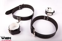 kajdanki - kajdanki damskie na uda białe