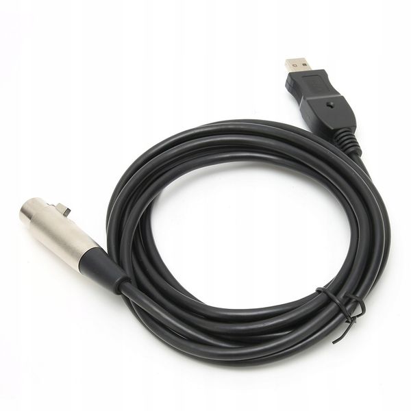 KABEL ADAPTERA USB MĘSKI NA XLR ŻEŃSKI 3 METRY zdjęcie 2