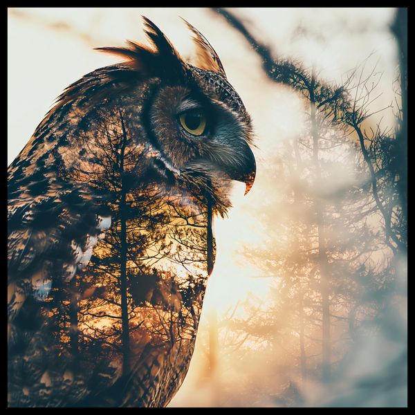 Plakat 80x80cm Sowi Duch zdjęcie 2