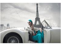 OBRAZ TURKUSOWA DAMA PARYŻU