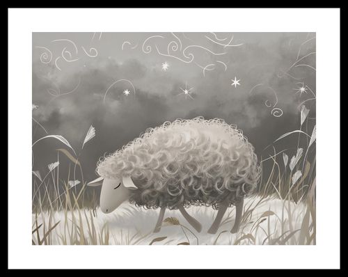 Plakat 40x30cm Bujna Owca na Arena.pl