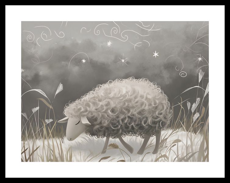 Plakat 40x30cm Bujna Owca zdjęcie 3