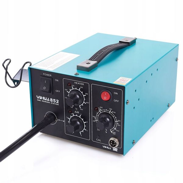 STACJA LUTOWNICZA LUTOWNICA 2W1 HOT-AIR 852 Z KOMPRESOREM TECHREBAL 660W zdjęcie 12