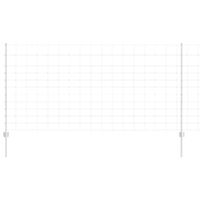 Ogrodzenie z słupkami Srebrny 1.2 x 50 m Stal