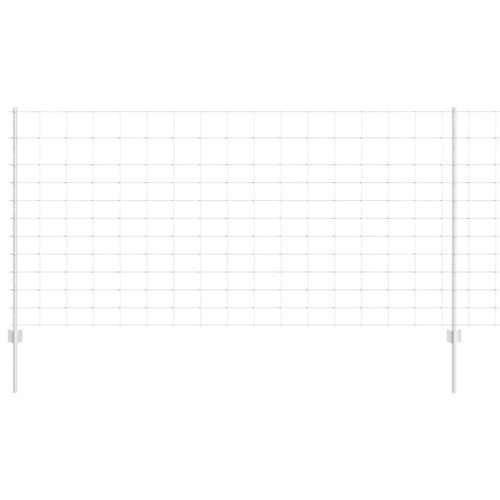 Ogrodzenie z słupkami Srebrny 1.2 x 50 m Stal na Arena.pl