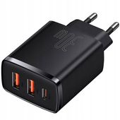 Ładowarka sieciowa Baseus 2xUSB-A USB-C QC 30W kostka do telefonu / tabletu