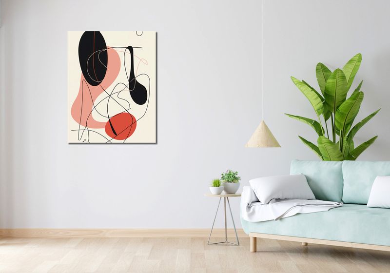 Obraz 70x90cm Wibracje Abstrakcji zdjęcie 2