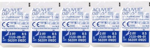 Soczewki ACUVUE OASYS 1-DAY 30 SZT 8,5 moc -3,00 na Arena.pl