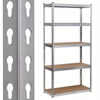 Regał metalowy NITOWY magazynowy MOCNY 5x265 kg 180x90x40cm DOOC