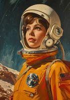 Plakat 70x100cm Pionierka Kosmosu
