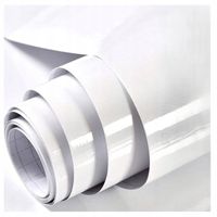 Folia Meblowa Samoprzylepna Pcv Na Blat Stół Drzwi Diy 60 Cm X 5M Biała
