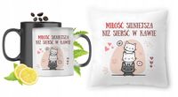 Kotki Zestaw Kubek Magiczny + Poduszka Z Nadrukiem Ze Zdjęciem