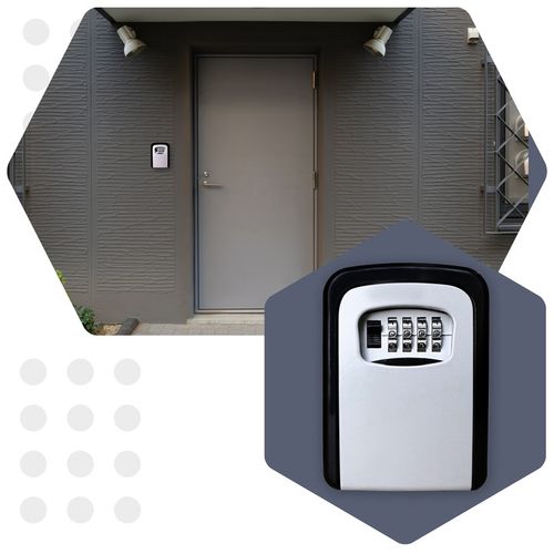 METALOWY sejf na klucze skrzynka szafka kasetka MOCNA skrytka z szyfrem kod na Arena.pl