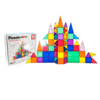 PICASSO TILES Klocki magnetyczne konstrukcyjne 101 elementów duży zamek